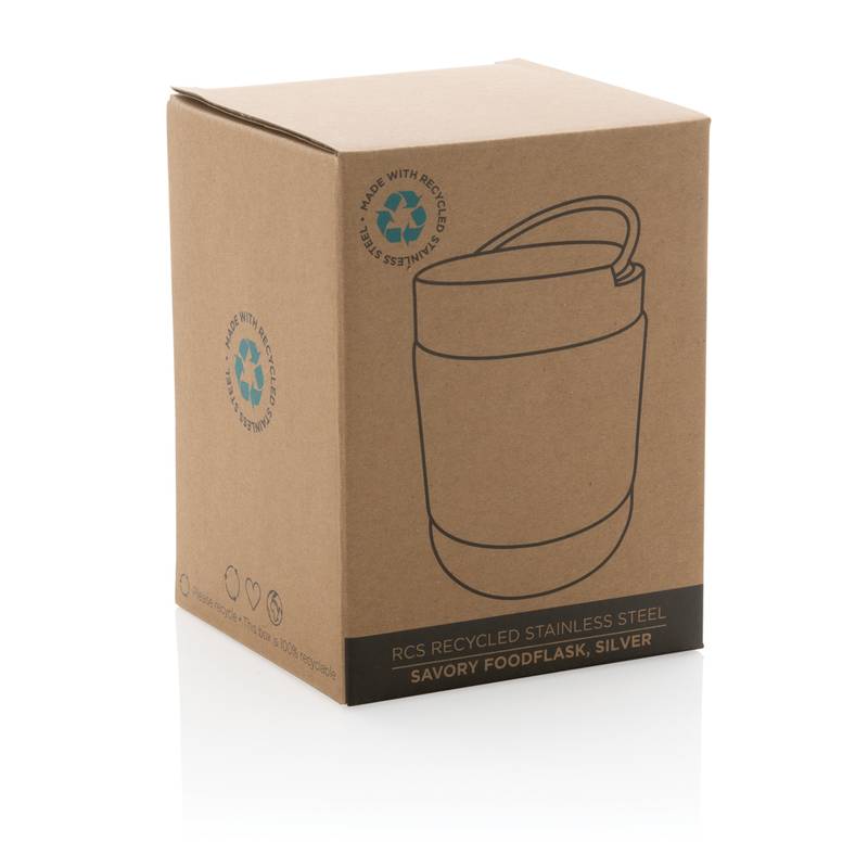 Termo nádoba na jídlo Savory z RCS recykl. nerezové oceli, šedá stříbrná Termo nádoba na jídlo Savory z RCS recykl. nerezové oceli, šedá stříbrná