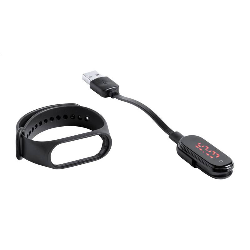 Zadře náramek s teploměrem, černá Zadře náramek s teploměrem, černá