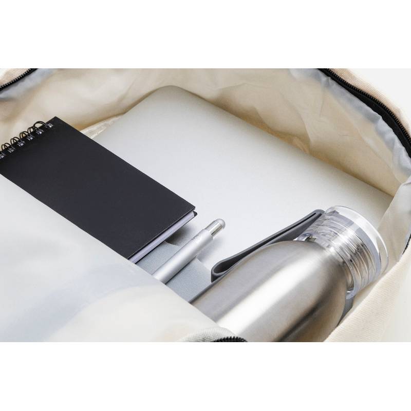 Recabak batoh z recyklovaného plátna, hnedá Natural Recabak batoh z recyklovaného plátna, hnedá Natural