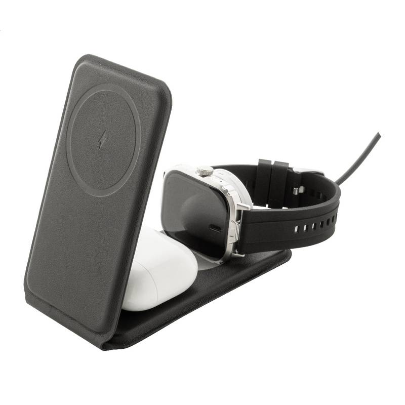 LuxCharge Stand držiak na mobil RPU, bezdrôtová nabíjačka, čierna LuxCharge Stand držiak na mobil RPU, bezdrôtová nabíjačka, čierna