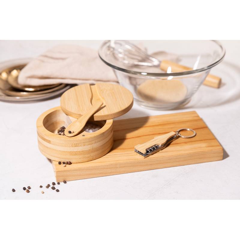 Munnar držiak na soľničky a korenie, hnedá Natural Munnar držiak na soľničky a korenie, hnedá Natural