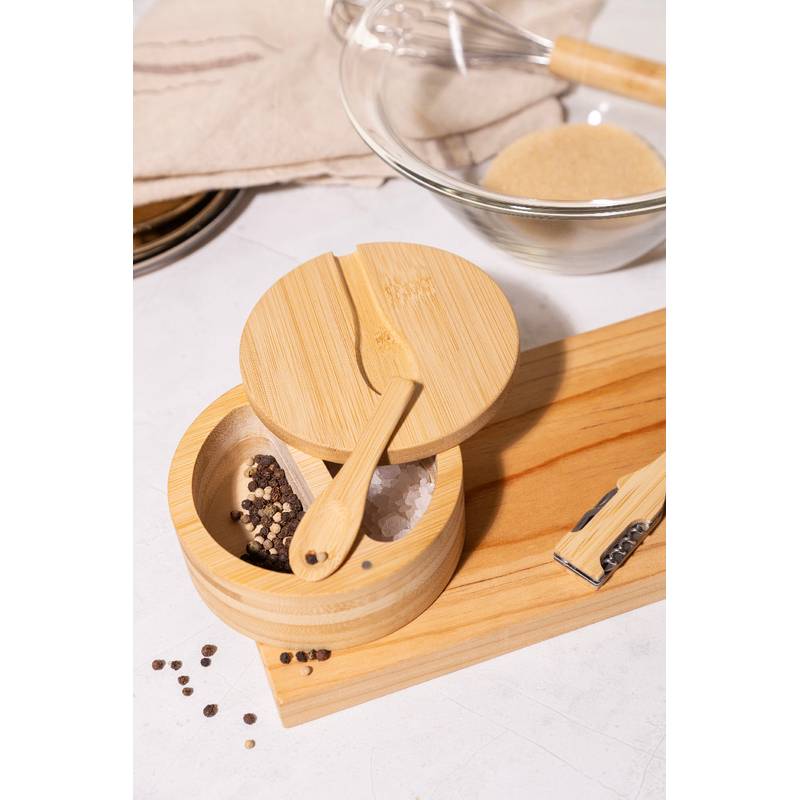 Munnar držiak na soľničky a korenie, hnedá Natural Munnar držiak na soľničky a korenie, hnedá Natural