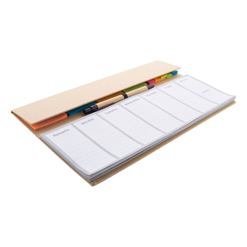 Weeknot týždenný stolný diár, hnedá Natural Weeknot týždenný stolný diár, hnedá Natural