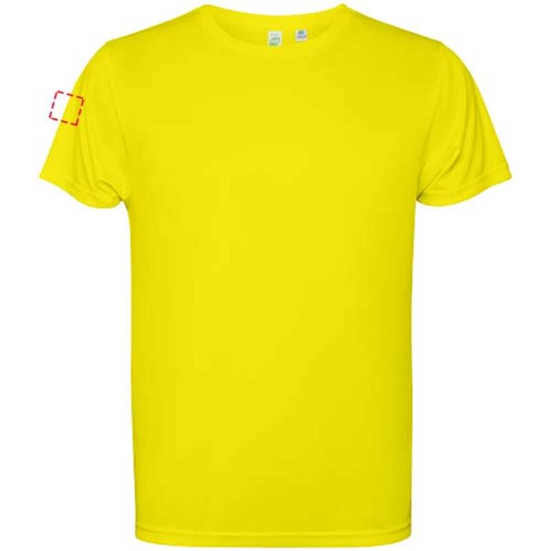 Pánské tričko s krátkým rukávem Estoril, žlutá Fluor, S Pánské tričko s krátkým rukávem Estoril, žlutá Fluor, S