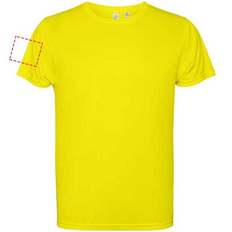 Pánské tričko s krátkým rukávem Estoril, žlutá Fluor, S Pánské tričko s krátkým rukávem Estoril, žlutá Fluor, S