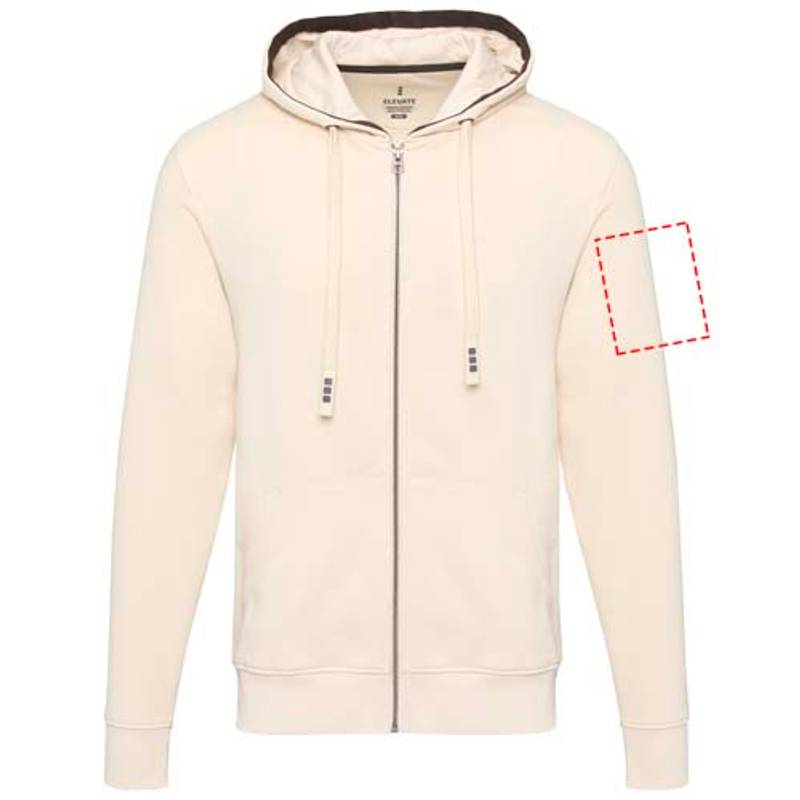 Mikina Arora s kapucňou, zips v celej dĺžke, hnedá Sandstone, XS Mikina Arora s kapucňou, zips v celej dĺžke, hnedá Sandstone, XS