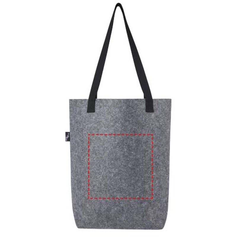 Felta GRS nákupná taška z recyklovanej plsti so širokým dnom 12 l, sivá Mid Felta GRS nákupná taška z recyklovanej plsti so širokým dnom 12 l, sivá Mid