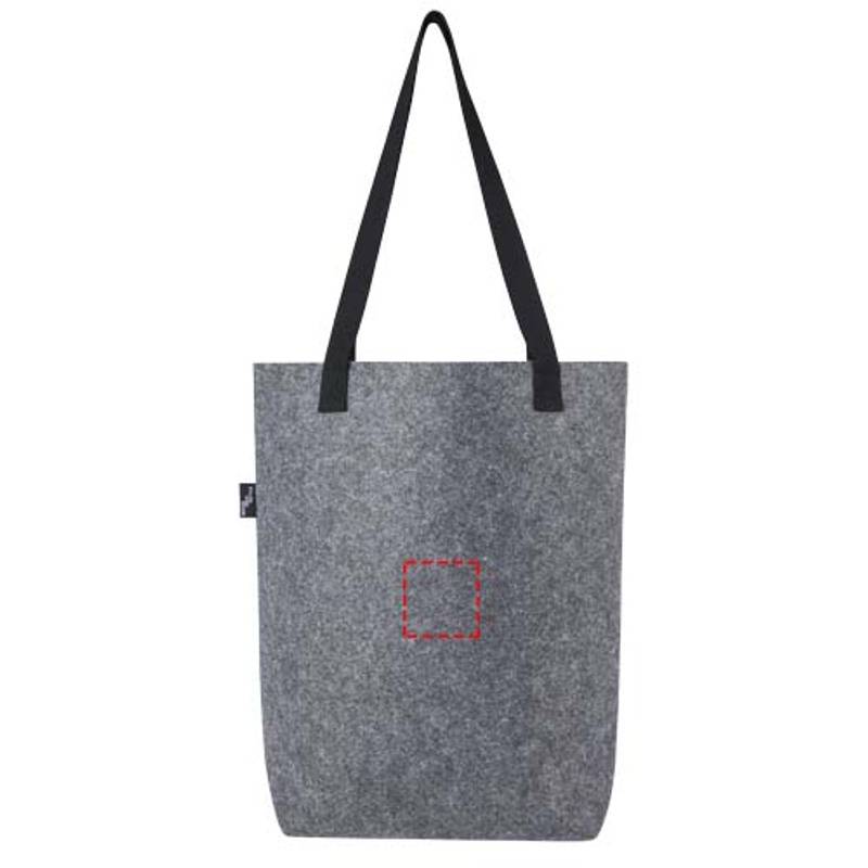 Felta GRS nákupná taška z recyklovanej plsti so širokým dnom 12 l, sivá Mid Felta GRS nákupná taška z recyklovanej plsti so širokým dnom 12 l, sivá Mid