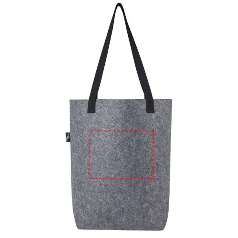 Felta GRS nákupná taška z recyklovanej plsti so širokým dnom 12 l, sivá Mid Felta GRS nákupná taška z recyklovanej plsti so širokým dnom 12 l, sivá Mid