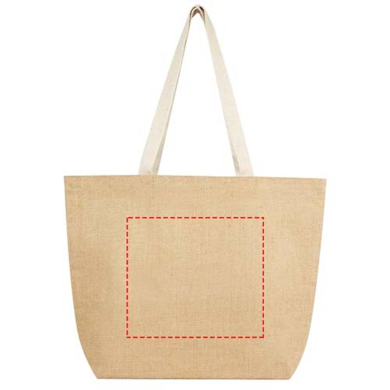 Juta 300 g/m² jutová nákupná taška 12 l, hnedá Natural - biela Juta 300 g/m² jutová nákupná taška 12 l, hnedá Natural - biela