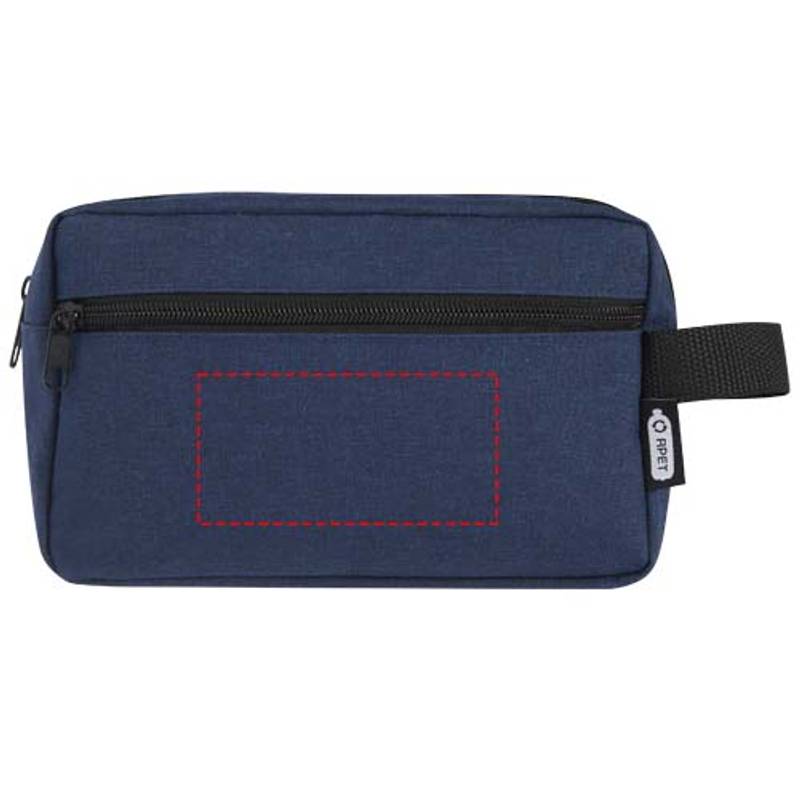 Ross GRS RPET toaletná taška 1,5 l, modrá Heather Navy Ross GRS RPET toaletná taška 1,5 l, modrá Heather Navy