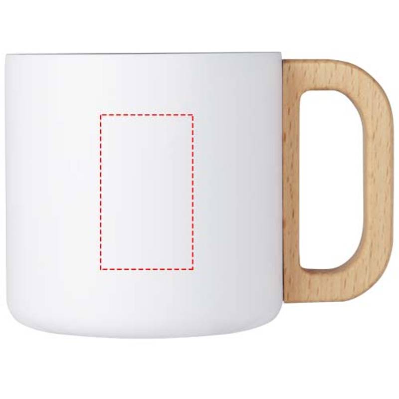 Bjorn 360ml hrnček z recyklovanej nerezovej ocele s medenou vákuovou izoláciou, biela Bjorn 360ml hrnček z recyklovanej nerezovej ocele s medenou vákuovou izoláciou, biela