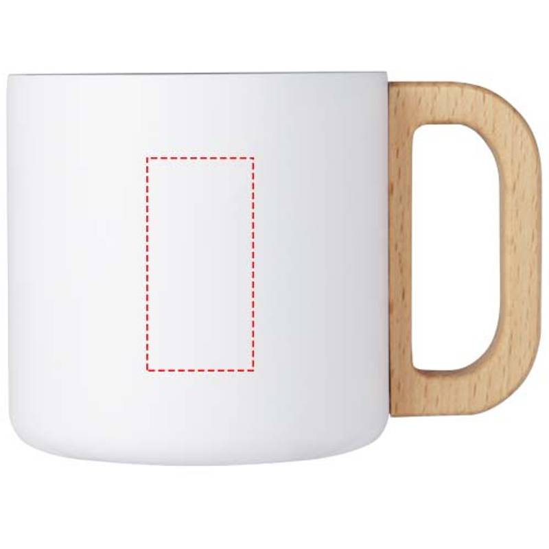 Bjorn 360ml hrnček z recyklovanej nerezovej ocele s medenou vákuovou izoláciou, biela Bjorn 360ml hrnček z recyklovanej nerezovej ocele s medenou vákuovou izoláciou, biela