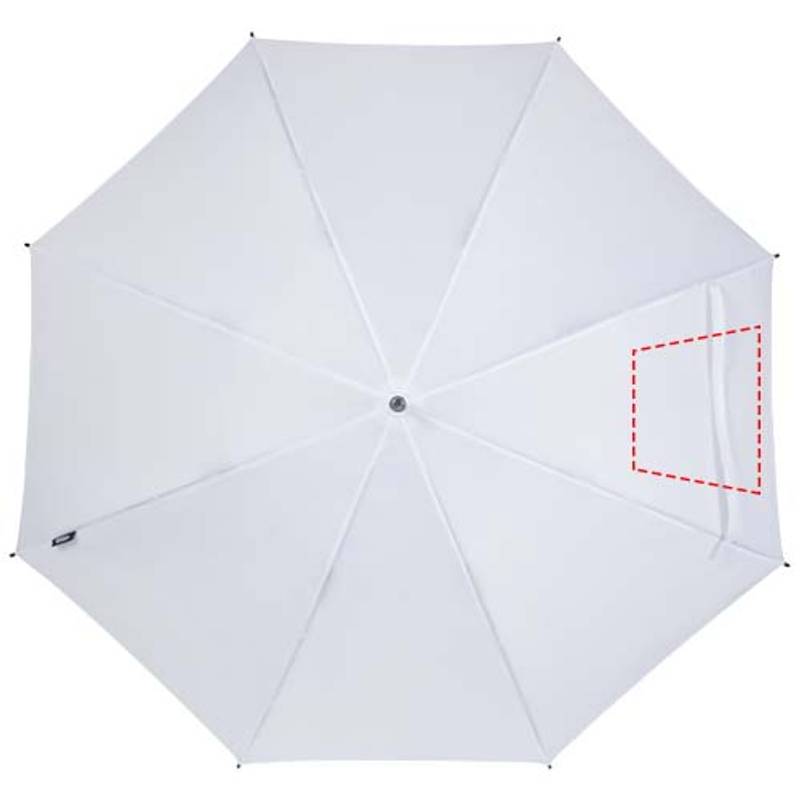 Dáždnik z recyklovaného PET plastu Niel s automatickým otváraním, 23”, biela Dáždnik z recyklovaného PET plastu Niel s automatickým otváraním, 23”, biela