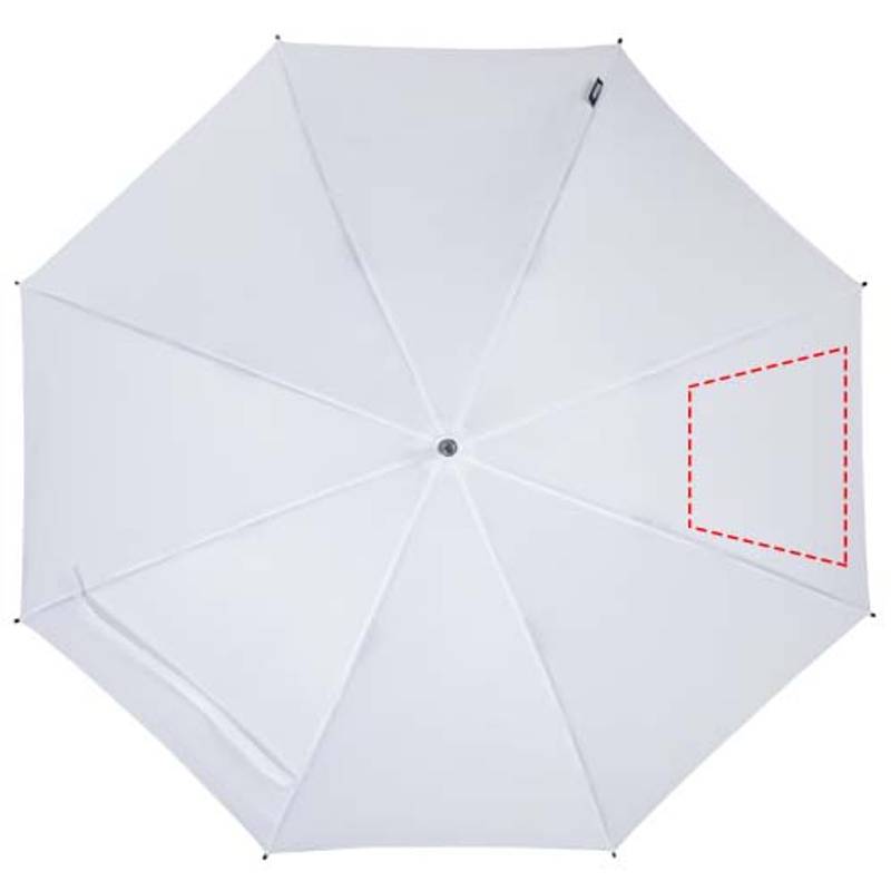 Dáždnik z recyklovaného PET plastu Niel s automatickým otváraním, 23”, biela Dáždnik z recyklovaného PET plastu Niel s automatickým otváraním, 23”, biela