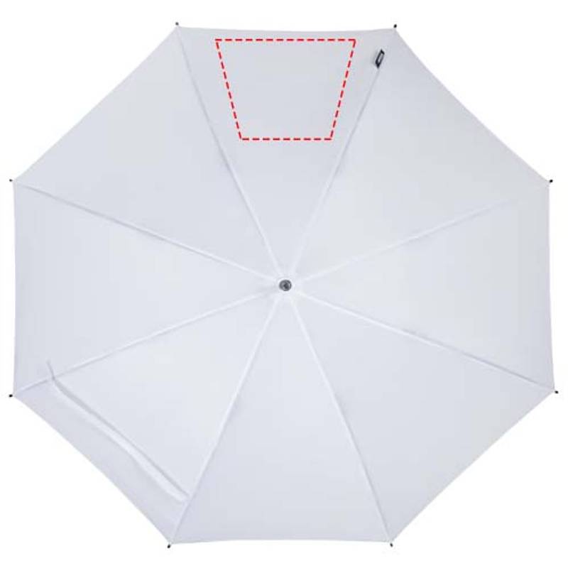 Dáždnik z recyklovaného PET plastu Niel s automatickým otváraním, 23”, biela Dáždnik z recyklovaného PET plastu Niel s automatickým otváraním, 23”, biela