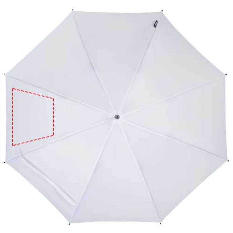 Dáždnik z recyklovaného PET plastu Niel s automatickým otváraním, 23”, biela Dáždnik z recyklovaného PET plastu Niel s automatickým otváraním, 23”, biela