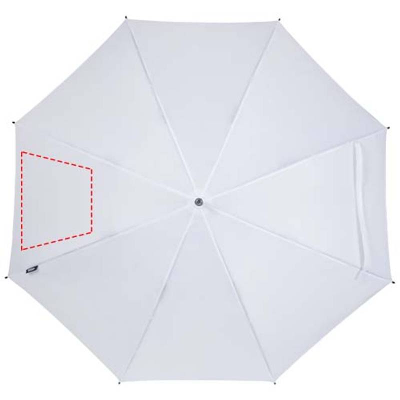 Dáždnik z recyklovaného PET plastu Niel s automatickým otváraním, 23”, biela Dáždnik z recyklovaného PET plastu Niel s automatickým otváraním, 23”, biela