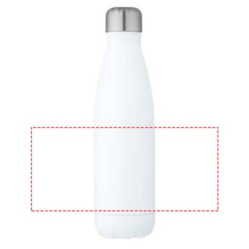 Cove 500ml vákuovo izolovaná fľaša z recyklovanej nerezovej ocele , biela Cove 500ml vákuovo izolovaná fľaša z recyklovanej nerezovej ocele , biela