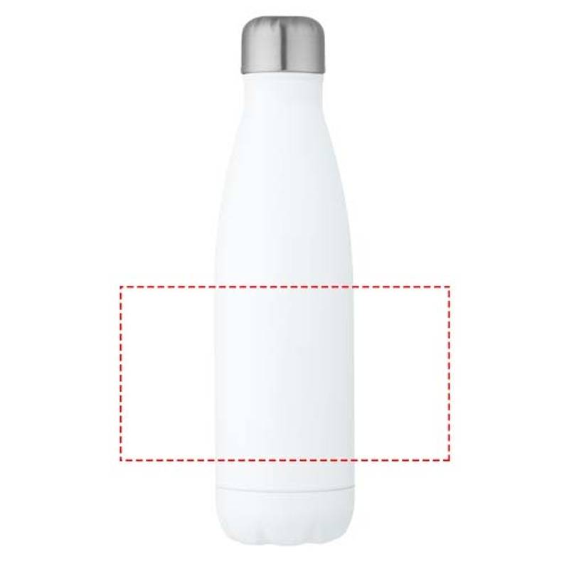 Cove 500ml vákuovo izolovaná fľaša z recyklovanej nerezovej ocele , biela Cove 500ml vákuovo izolovaná fľaša z recyklovanej nerezovej ocele , biela