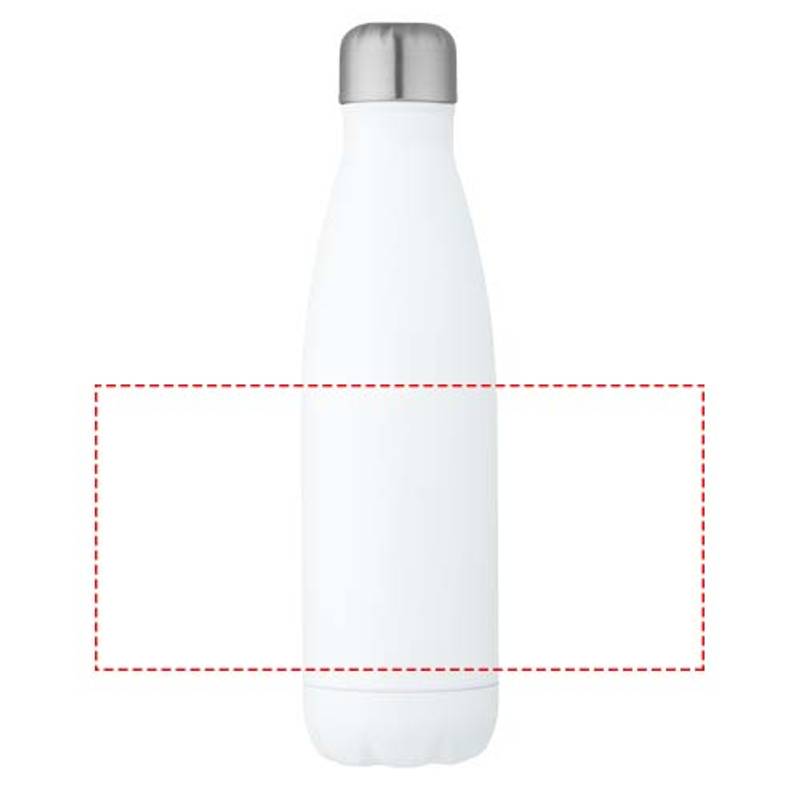 Cove 500ml vákuovo izolovaná fľaša z recyklovanej nerezovej ocele , biela Cove 500ml vákuovo izolovaná fľaša z recyklovanej nerezovej ocele , biela