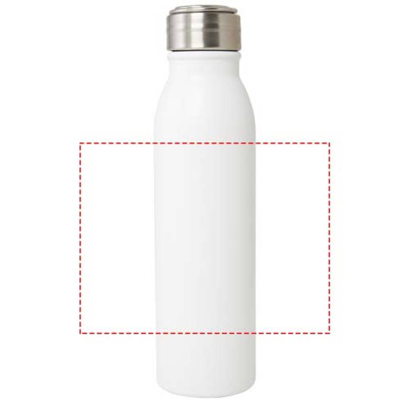 Harper 700ml fľaša na vodu z nerezovej ocele s kovovým pútkom, biela Harper 700ml fľaša na vodu z nerezovej ocele s kovovým pútkom, biela