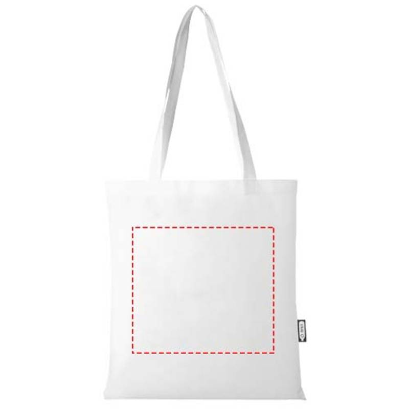 Zeus GRS recyklovaná netkaná bežná nákupná taška, 6 l, biela Zeus GRS recyklovaná netkaná bežná nákupná taška, 6 l, biela