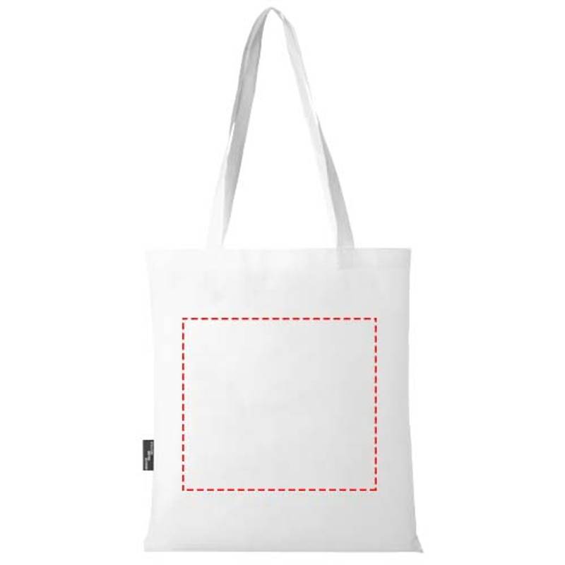 Zeus GRS recyklovaná netkaná bežná nákupná taška, 6 l, biela Zeus GRS recyklovaná netkaná bežná nákupná taška, 6 l, biela