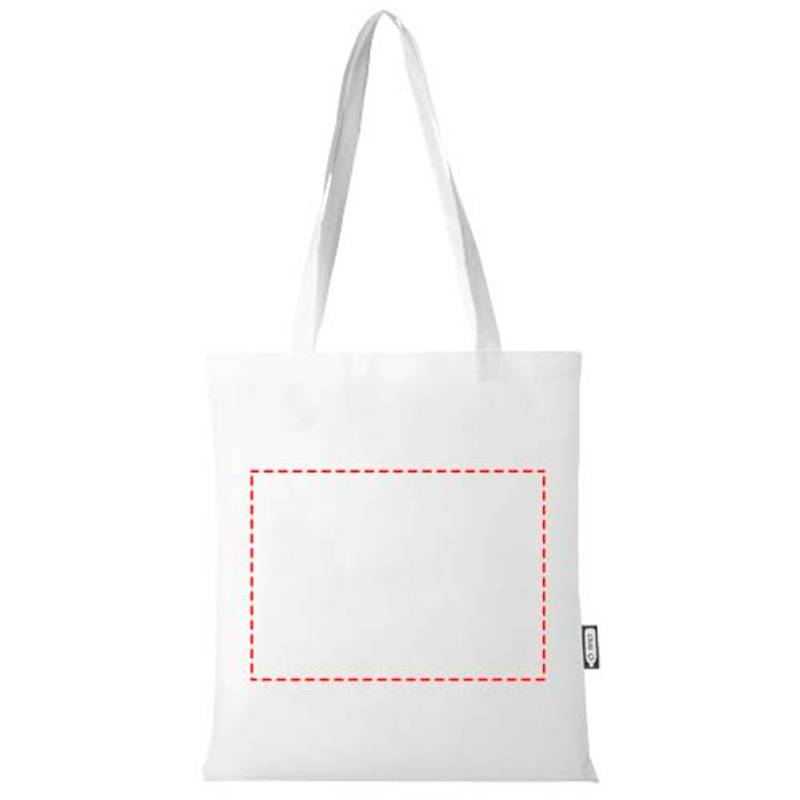 Zeus GRS recyklovaná netkaná bežná nákupná taška, 6 l, biela Zeus GRS recyklovaná netkaná bežná nákupná taška, 6 l, biela