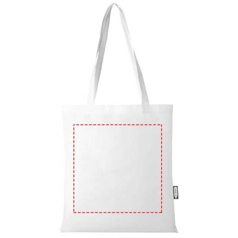 Zeus GRS recyklovaná netkaná bežná nákupná taška, 6 l, biela Zeus GRS recyklovaná netkaná bežná nákupná taška, 6 l, biela