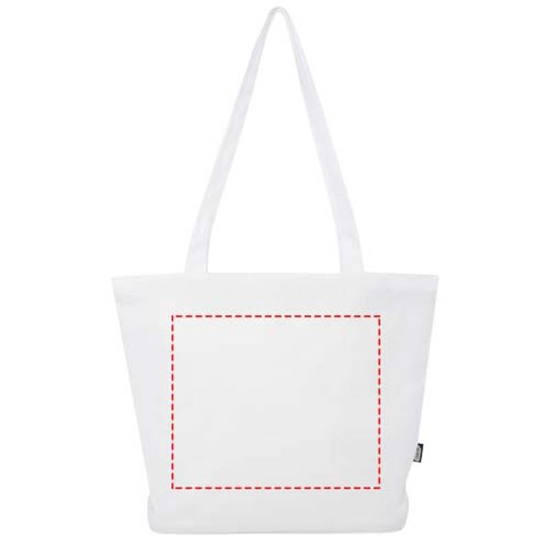 Panama GRS recyklovaná nákupná taška so zipsom, 20 l, biela Panama GRS recyklovaná nákupná taška so zipsom, 20 l, biela