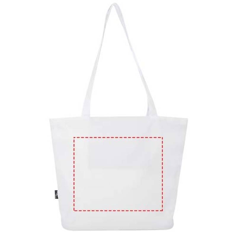 Panama GRS recyklovaná nákupná taška so zipsom, 20 l, biela Panama GRS recyklovaná nákupná taška so zipsom, 20 l, biela