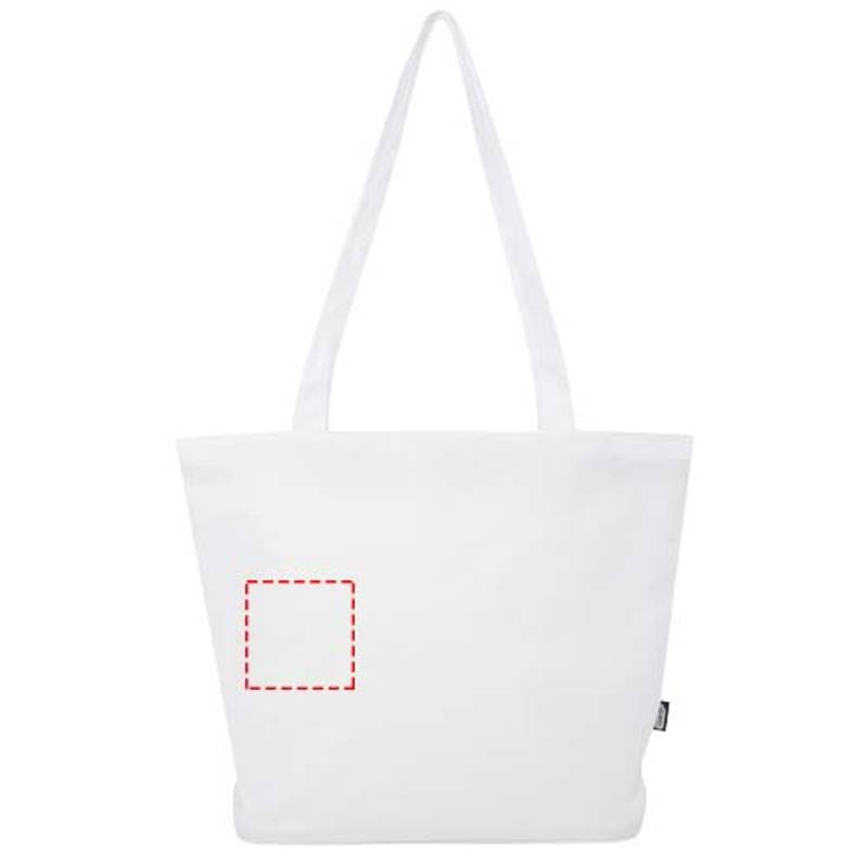 Panama GRS recyklovaná nákupná taška so zipsom, 20 l, biela Panama GRS recyklovaná nákupná taška so zipsom, 20 l, biela