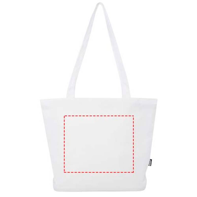 Panama GRS recyklovaná nákupná taška so zipsom, 20 l, biela Panama GRS recyklovaná nákupná taška so zipsom, 20 l, biela