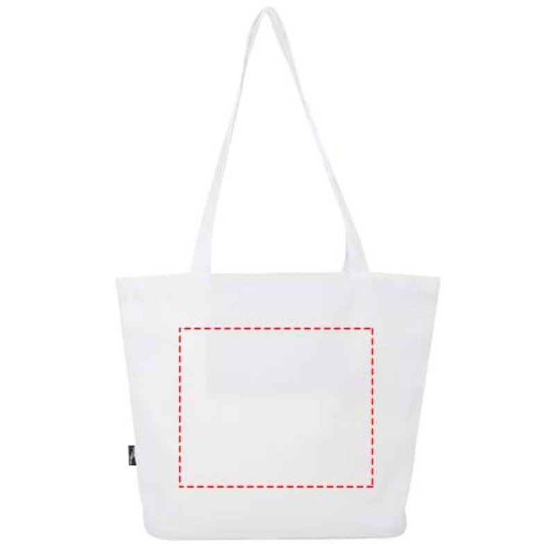 Panama GRS recyklovaná nákupná taška so zipsom, 20 l, biela Panama GRS recyklovaná nákupná taška so zipsom, 20 l, biela