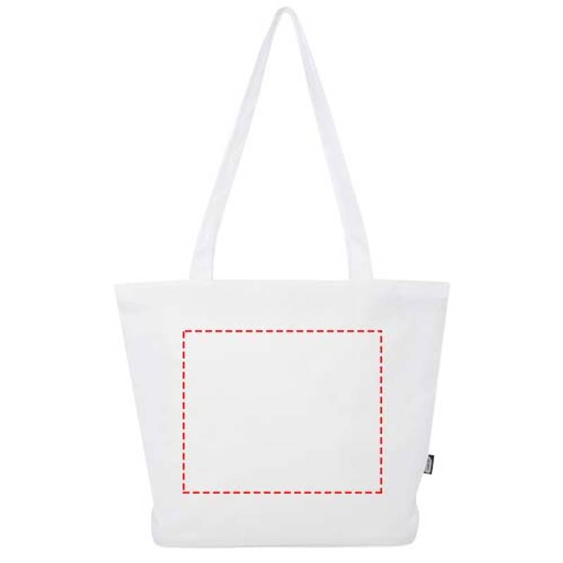 Panama GRS recyklovaná nákupná taška so zipsom, 20 l, biela Panama GRS recyklovaná nákupná taška so zipsom, 20 l, biela