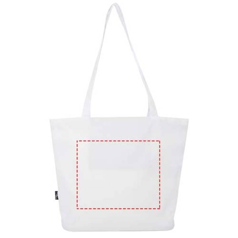 Panama GRS recyklovaná nákupná taška so zipsom, 20 l, biela Panama GRS recyklovaná nákupná taška so zipsom, 20 l, biela