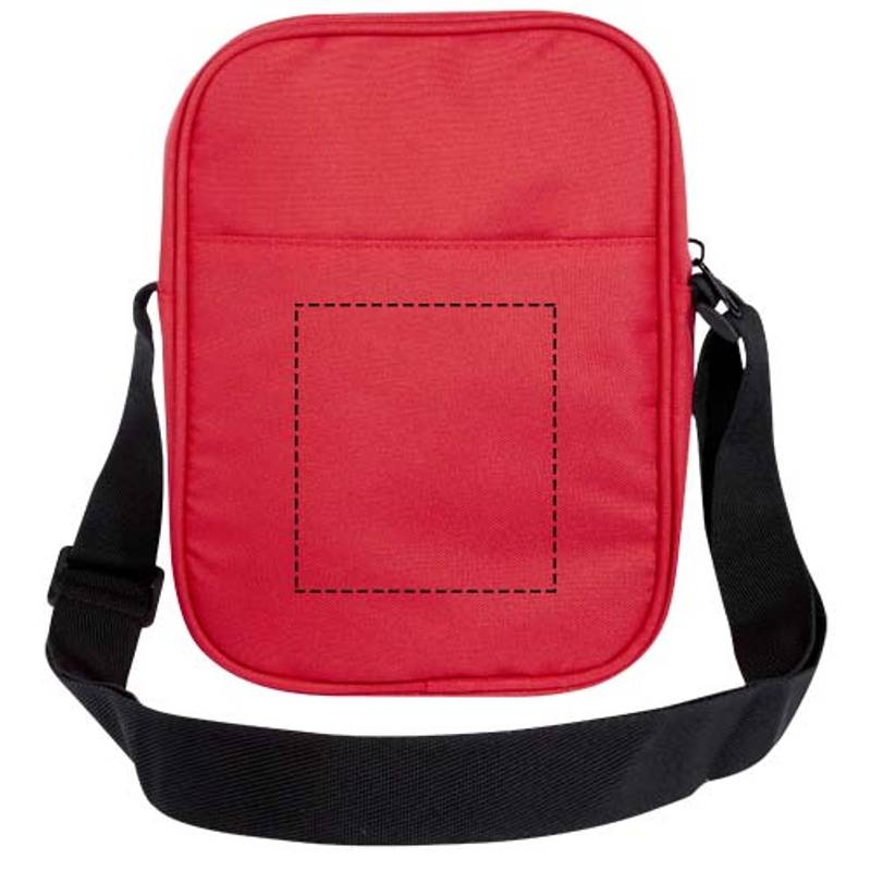 Byron GRS recyklovaná crossbody taška, 2 l, červená Byron GRS recyklovaná crossbody taška, 2 l, červená