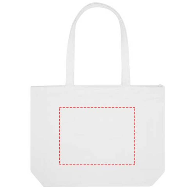 Weekender recyklovaná nákupná taška, 400 g/m², biela Weekender recyklovaná nákupná taška, 400 g/m², biela