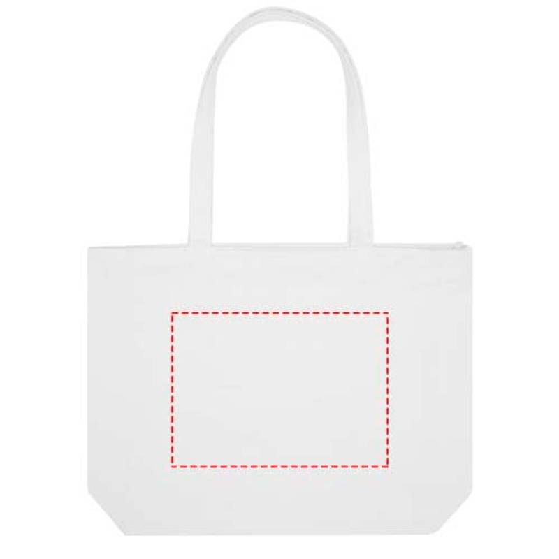 Weekender recyklovaná nákupní taška, 400 g/m², bílá Weekender recyklovaná nákupní taška, 400 g/m², bílá