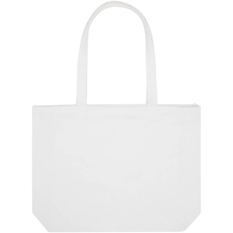 Weekender recyklovaná nákupná taška, 400 g/m², biela Weekender recyklovaná nákupná taška, 400 g/m², biela