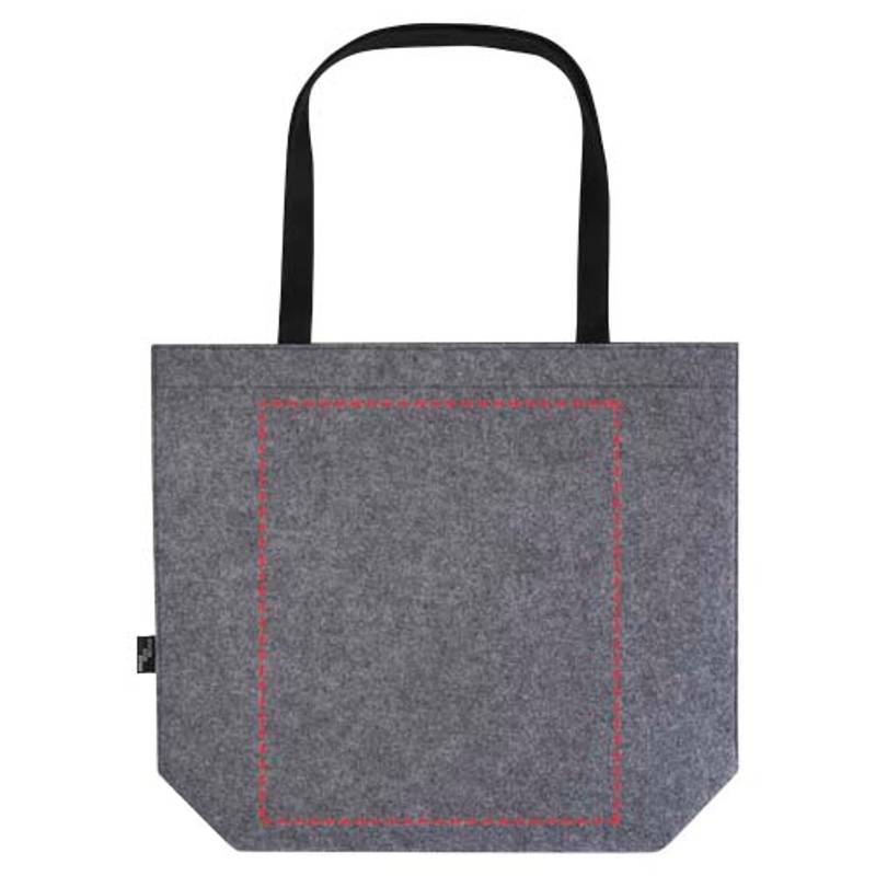 Nákupná taška s klinom z GRS recyklovanej plsti, 20 l Felta, sivá Mid Nákupná taška s klinom z GRS recyklovanej plsti, 20 l Felta, sivá Mid