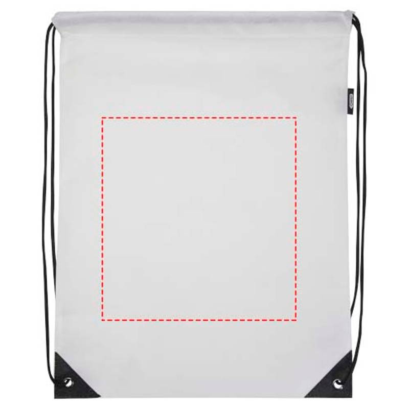 GRS recyklovaná netkaná taška so sťahovacou šnúrkou, 5 l Evergreen, biela GRS recyklovaná netkaná taška so sťahovacou šnúrkou, 5 l Evergreen, biela