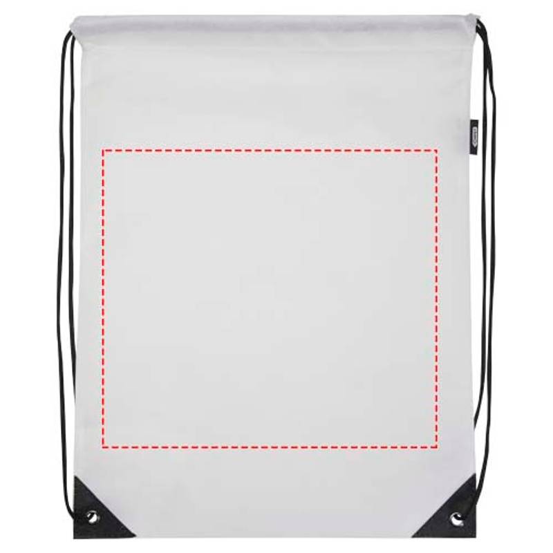 GRS recyklovaná netkaná taška so sťahovacou šnúrkou, 5 l Evergreen, biela GRS recyklovaná netkaná taška so sťahovacou šnúrkou, 5 l Evergreen, biela