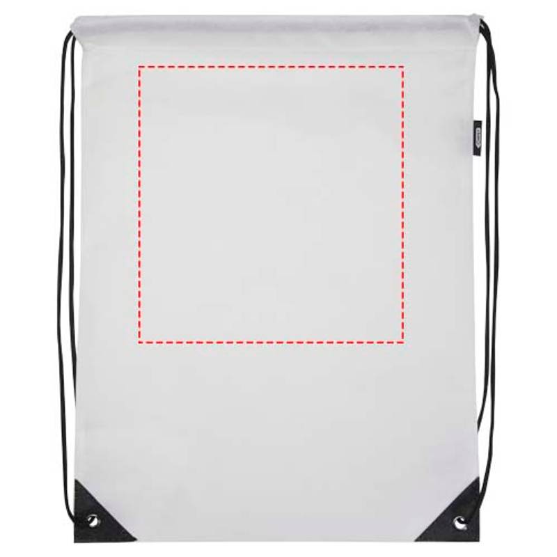 GRS recyklovaná netkaná taška so sťahovacou šnúrkou, 5 l Evergreen, biela GRS recyklovaná netkaná taška so sťahovacou šnúrkou, 5 l Evergreen, biela