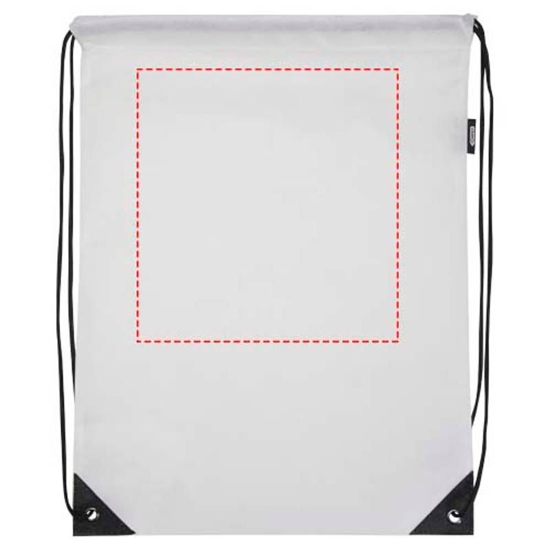 GRS recyklovaná netkaná taška so sťahovacou šnúrkou, 5 l Evergreen, biela GRS recyklovaná netkaná taška so sťahovacou šnúrkou, 5 l Evergreen, biela