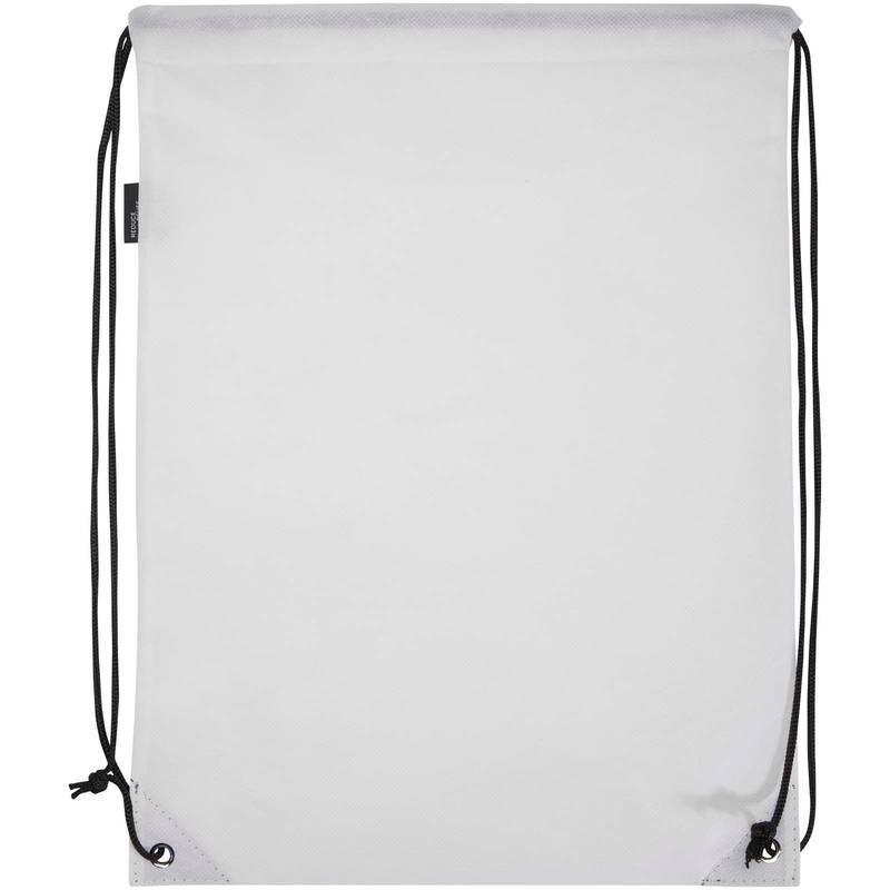 GRS recyklovaná netkaná taška so sťahovacou šnúrkou, 5 l Evergreen, biela GRS recyklovaná netkaná taška so sťahovacou šnúrkou, 5 l Evergreen, biela