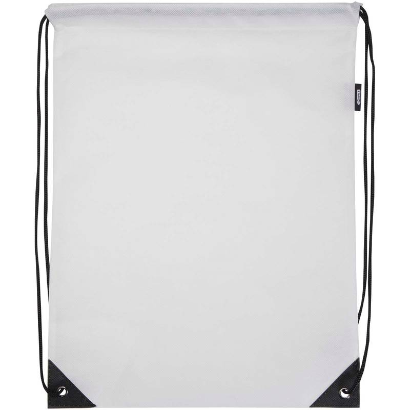 GRS recyklovaná netkaná taška so sťahovacou šnúrkou, 5 l Evergreen, biela GRS recyklovaná netkaná taška so sťahovacou šnúrkou, 5 l Evergreen, biela