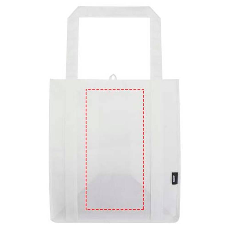 GRS recyklovaná netkaná nákupná taška s pevným dnom, 6 l Liberty, biela GRS recyklovaná netkaná nákupná taška s pevným dnom, 6 l Liberty, biela