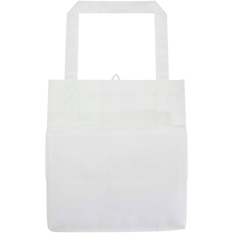 GRS recyklovaná netkaná nákupná taška s pevným dnom, 6 l Liberty, biela GRS recyklovaná netkaná nákupná taška s pevným dnom, 6 l Liberty, biela